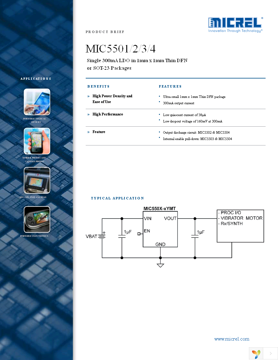 MIC5504-3.3YM5 TR Page 1